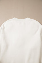 Load image into Gallery viewer, Online White Plus Size Flower Crochet Drop Shoulder Knit Sweater
