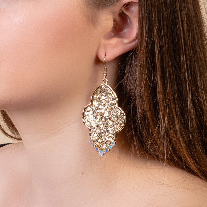 93191 - Glitter Earrings - Gold