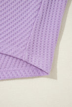 Load image into Gallery viewer, Online Orchid Petal Plus Size Waffle Knit Exposed Seam Flowy Top
