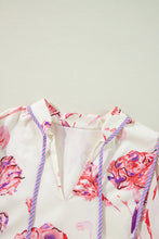 Load image into Gallery viewer, OnlinePink Floral Print Balloon Sleeve V Neck Babydoll Mini Dress
