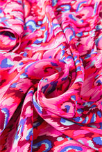 Load image into Gallery viewer, Online Pink Abstract Print V Neck Half Sleeve Loose Fit Tunic Blouse
