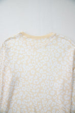 Load image into Gallery viewer, White Cheetah Print Two Piece Loose Fit Cozy Loungewear
