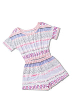 Load image into Gallery viewer, Online Multicolor Aztec Print Short Sleeve Romper
