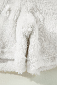 Online Lavendula Textured Leopard Fleece Loose Two Piece Lounge Set