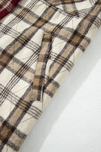 Load image into Gallery viewer, Online Red Mixed Plaid Patchwork Retro Shacket
