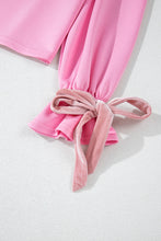 Load image into Gallery viewer, Online Bonbon Solid Color Drawstring Long Sleeve Top and Pants Set
