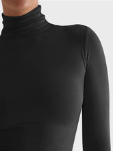 Load image into Gallery viewer, Black Lovelet Turtleneck Long Sleeve T-Shirt
