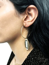 Load image into Gallery viewer, SUNDAY IS FOR FOOTBALL GOLD HOOP EARRINGS
