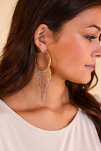 Load image into Gallery viewer, LOVE ME FOR ME GOLD FRINGE BEADED EARRINGS
