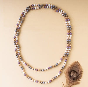New Crystal Beaded Necklace-79 multi