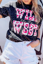 Load image into Gallery viewer, Black Wild like the West Leopard Tee

