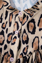 Load image into Gallery viewer, Jet Stream Oversized Leopard Print Balloon Sleeve Casual Shirt
