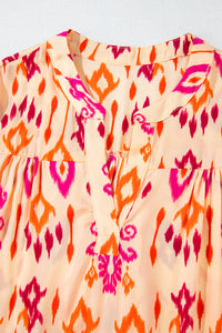 Online Black Western Abstract Geometric Printed Maxi Dress