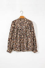 Load image into Gallery viewer, Jet Stream Oversized Leopard Print Balloon Sleeve Casual Shirt
