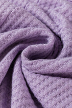 Load image into Gallery viewer, Online Orchid Petal Plus Size Waffle Knit Exposed Seam Flowy Top
