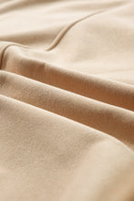 Load image into Gallery viewer, Online Black Solid Seamed Zipper Jacket and Drawstring Waist Pants Set
