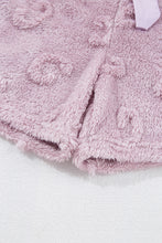 Load image into Gallery viewer, Online Lavendula Textured Leopard Fleece Loose Two Piece Lounge Set
