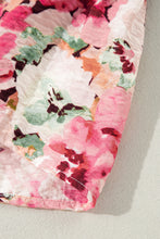 Load image into Gallery viewer, Online Pink Floral Sleeveless Halter Neck Shirred Back Ruffled Mini Dress
