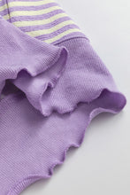Load image into Gallery viewer, Online Pink Stripe Loose Drop Shoulder Long Sleeve Top
