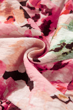 Load image into Gallery viewer, Online Pink Floral Sleeveless Halter Neck Shirred Back Ruffled Mini Dress
