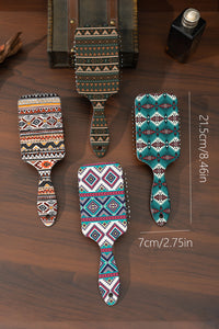 Online Elmwood Western Geometric Pattern Anti-Static Air Cushion Comb