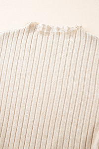 Online Black Ribbed Knit Patchwork Printed Belted A-line Dress