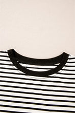 Load image into Gallery viewer, Online Black Stripe Chest Pocket Patch Round Neck Tank Top
