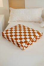 Load image into Gallery viewer, Online Chestnut Checkerboard Printed Soft Throw Blanket 120*200cm
