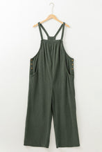 Load image into Gallery viewer, Online Jungle Green Plus Size Corduroy Pocketed Wide Leg Overall
