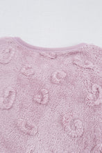 Load image into Gallery viewer, Online Lavendula Textured Leopard Fleece Loose Two Piece Lounge Set
