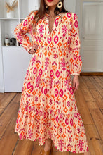 Load image into Gallery viewer, Online Black Western Abstract Geometric Printed Maxi Dress
