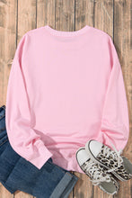 Load image into Gallery viewer, Online Pink Leopard Bowknot Printed Crewneck Pullover Sweatshirt
