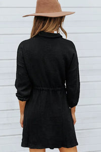 Black Tunic Shirt Dress