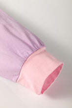 Load image into Gallery viewer, Online Pink Colorblock Long Sleeve Buttons Henley Top
