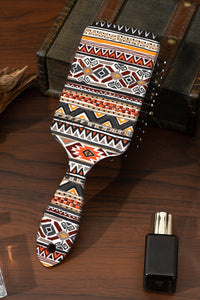 Online Elmwood Western Geometric Pattern Anti-Static Air Cushion Comb