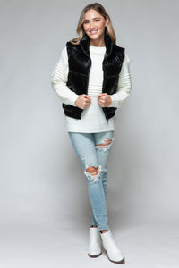 Online Snobbish Fine Fur Lining Quilted Vest