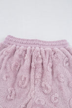 Load image into Gallery viewer, Online Lavendula Textured Leopard Fleece Loose Two Piece Lounge Set
