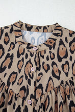 Load image into Gallery viewer, Jet Stream Oversized Leopard Print Balloon Sleeve Casual Shirt
