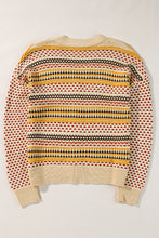 Load image into Gallery viewer, Online Khaki Buttoned V Neck Cropped Cardigan
