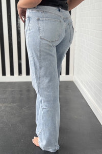 Online Beau Blue Light Wash Exposed Seam Plus Size Jeans