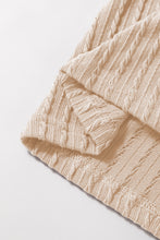 Load image into Gallery viewer, Online Beige Solid Color Textured Flutter Sleeve Top
