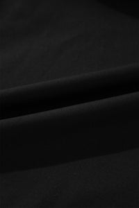 Online Black Contrast Ricrac Trim Short Sleeve V Neck Loose Mini Dress
