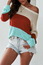Load image into Gallery viewer, Apricot Colorblock Knit Top
