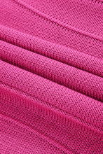 Load image into Gallery viewer, Online Rose Red Bow Knot Cut Out Round Neck Loose Sweater
