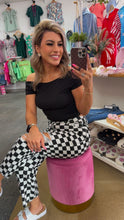 Load image into Gallery viewer, Black Checkered Jeans
