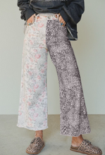 Load image into Gallery viewer, Multicolour Retro Floral Leopard Pants
