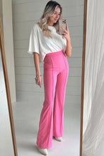 Load image into Gallery viewer, Sachet Pink High Waist Central Seam Flared Pants
