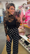 Load image into Gallery viewer, Black Polka Dot Print Pants
