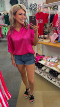 Load image into Gallery viewer, Pink Metallic Blouse
