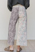 Load image into Gallery viewer, Multicolour Retro Floral Leopard Pants
